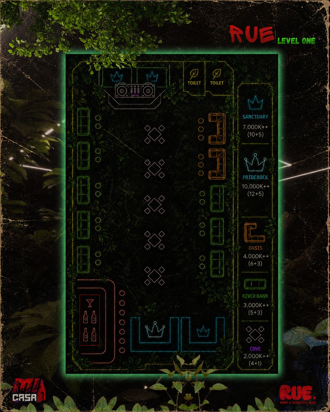 RUE Level One Map